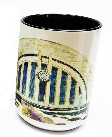 UNION TERMINAL CLOCK MUG 15 OZ