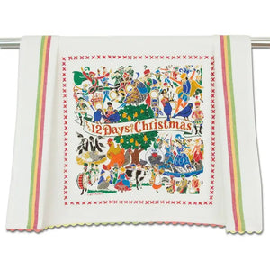 12 DAYS OF CHRISTMAS DISH TOWEL