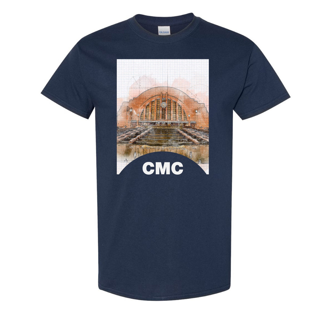 ADULT MUSEUM CITY SCAPE SHORT SLEEVE TEE