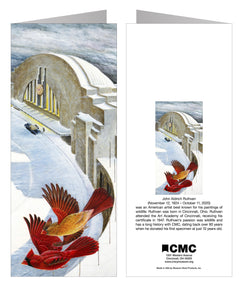 JOHN A RUTHVEN UNION TERMINAL CHRISTMAS 1939 NOTECARD WITH ENVELOPE